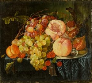 Ein Früchtestilleben 19. Jahrhundert/im Stil des 17. Jahrhunderts.