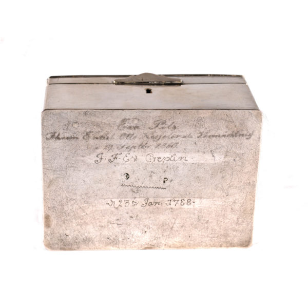 Silver Berlin sugar box, end of the 18th century