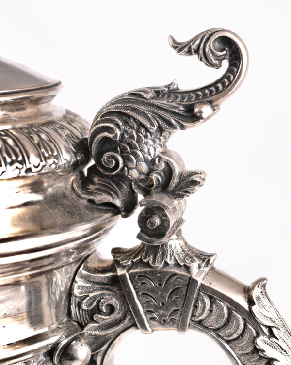 A large silver coin tankard from Berlin