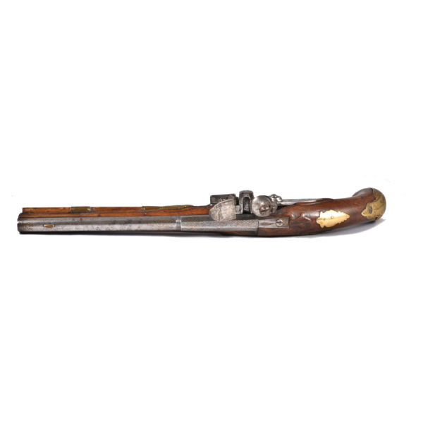 An over and under flintlock pistol, 1st half of the 18th century
