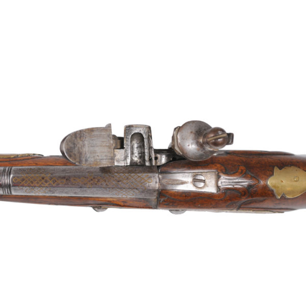 An over and under flintlock pistol, 1st half of the 18th century