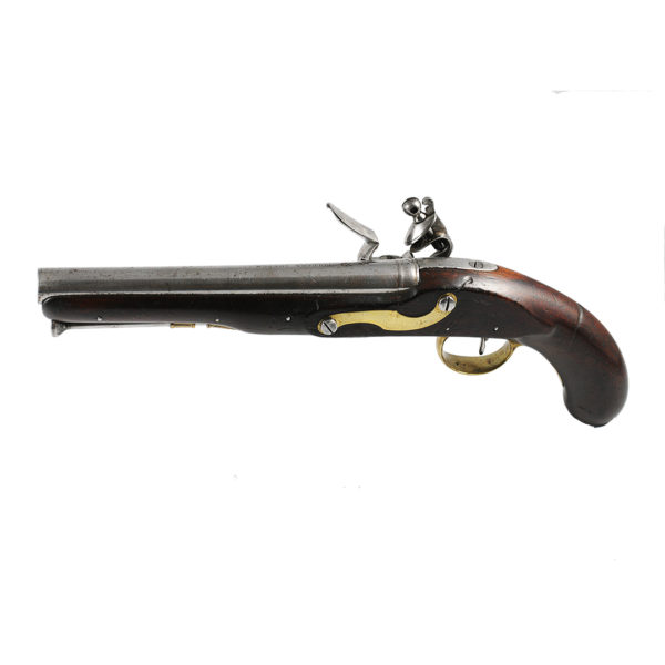 England Officer flintlock pistol, 1st third of the 19th century.