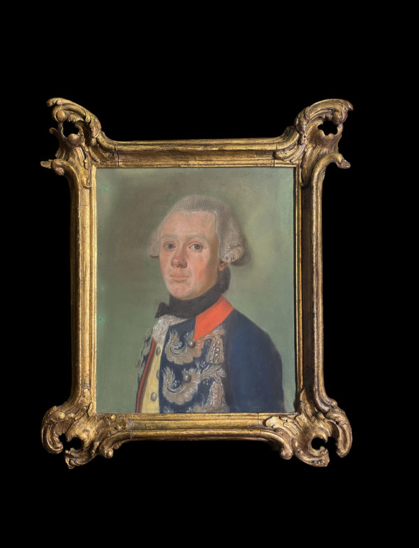 Pastel on cardboard - Prussian officer