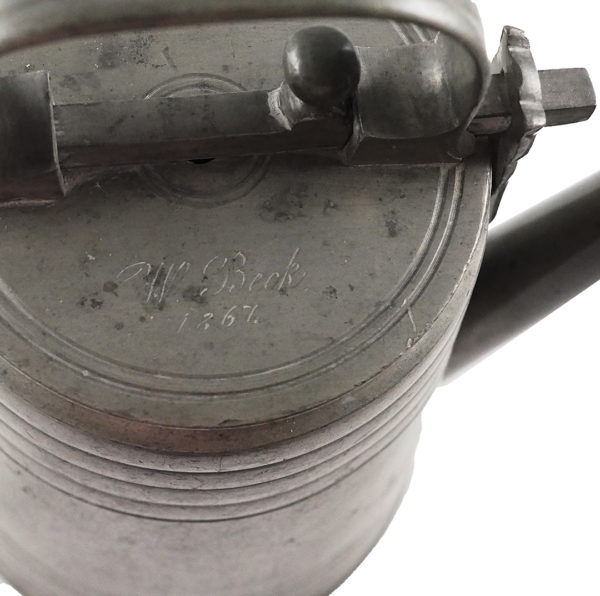 Pewter jug - Riegel jug - 19th century.