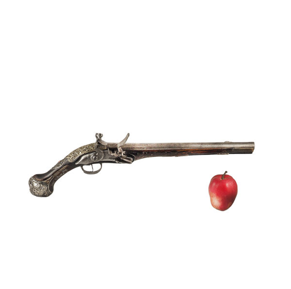 flintlock pistol. Ottoman Empire/ Balkans, late 18th century. Barrel and lock from Western European production.