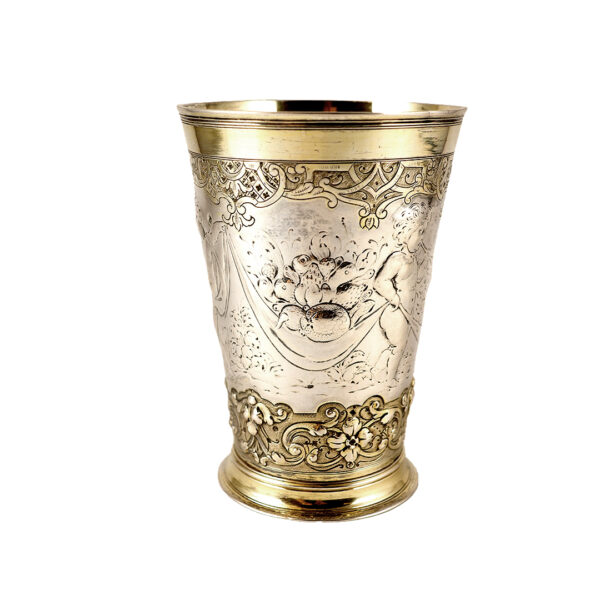 A magnificent Augsburg silver cup