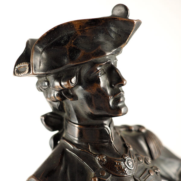 Savoy - Figure of an officer, late 18th century Bronze, cast, targeted and patinated dark brown.